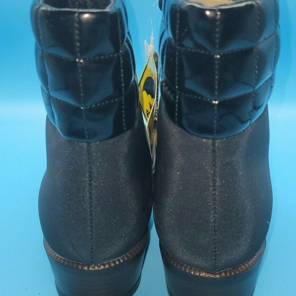 Thermolite Winter Ankle Boots BLACK Women's 10M - Picture 5 of 6